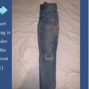 Two pairs of  American Eagle jeans